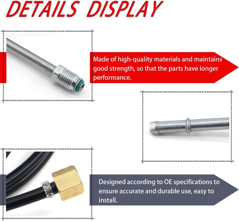 QHHR NFR0013 Nylon Fuel Line Replacement Kit Compatible With 1988 1989 1990 1991 1992 1993 1994 1995 1996 1997 Chevrolet GMC Gas Trucks - Image 3